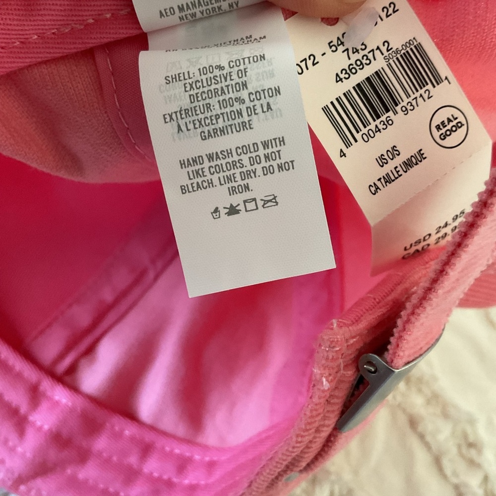 Aerie Pink woman Hat with Embroidery - Picture 7 of 7